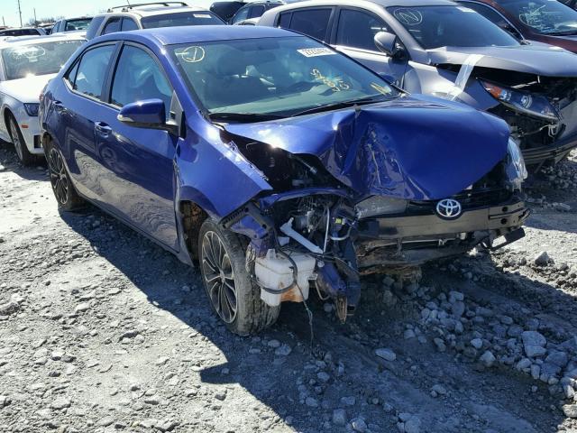 2T1BURHE0FC428120 - 2015 TOYOTA COROLLA L BLUE photo 1