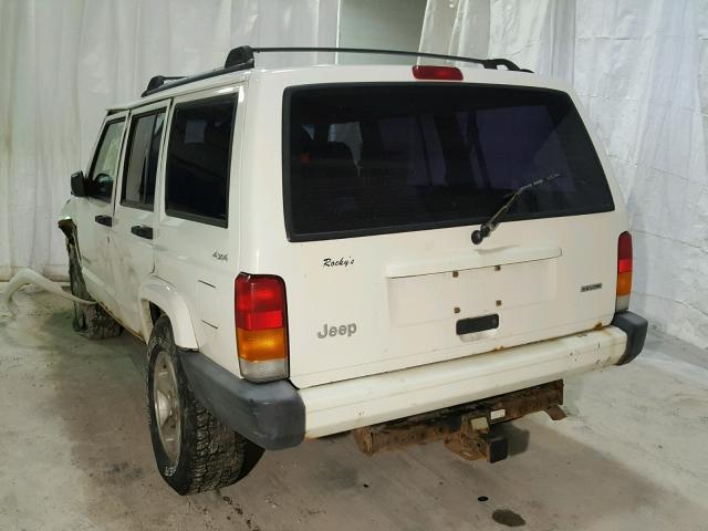 1J4FF48S8YL225762 - 2000 JEEP CHEROKEE S WHITE photo 3