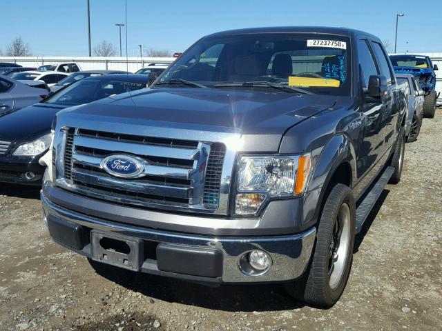 1FTFW1CVXAFD89587 - 2010 FORD F150 SUPER GRAY photo 2