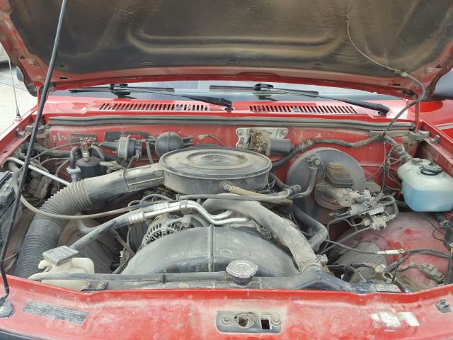 1B7GL23X0SS386470 - 1995 DODGE DAKOTA RED photo 7