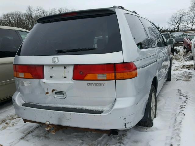 5FNRL18032B056074 - 2002 HONDA ODYSSEY EX SILVER photo 4