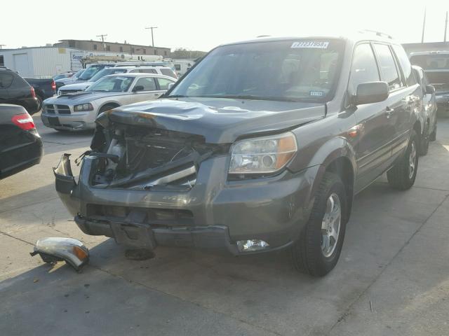 5FNYF18518B009200 - 2008 HONDA PILOT EXL GRAY photo 2