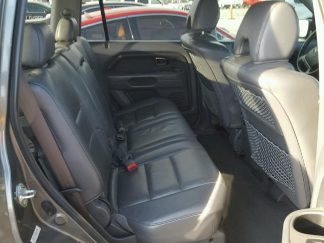 5FNYF18518B009200 - 2008 HONDA PILOT EXL GRAY photo 6