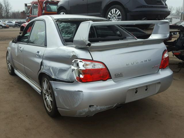 JF1GD70684L515502 - 2004 SUBARU IMPREZA WR SILVER photo 3