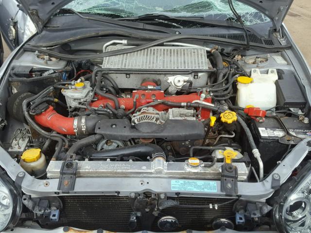 JF1GD70684L515502 - 2004 SUBARU IMPREZA WR SILVER photo 7