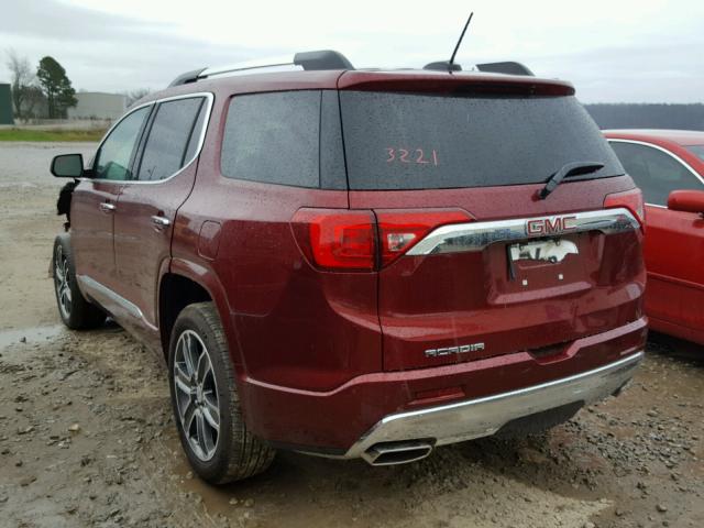 1GKKNPLS4HZ309630 - 2017 GMC ACADIA DEN BURGUNDY photo 3