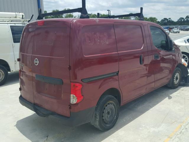 3N6CM0KN4FK707921 - 2015 NISSAN NV200 2.5S MAROON photo 4