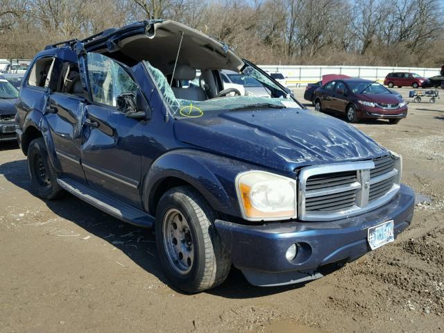 1D4HB58D24F196577 - 2004 DODGE DURANGO LI BLUE photo 1