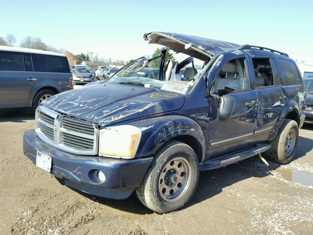 1D4HB58D24F196577 - 2004 DODGE DURANGO LI BLUE photo 2