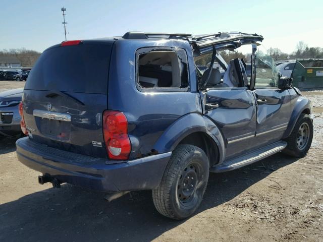 1D4HB58D24F196577 - 2004 DODGE DURANGO LI BLUE photo 4