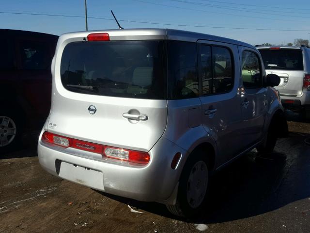 JN8AZ2KRXBT214131 - 2011 NISSAN CUBE BASE SILVER photo 4