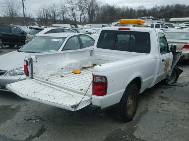 1FTYR10U94PB64006 - 2004 FORD RANGER WHITE photo 4