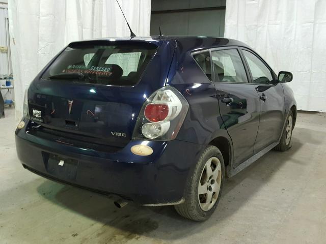 5Y2SL67829Z444665 - 2009 PONTIAC VIBE BLUE photo 4