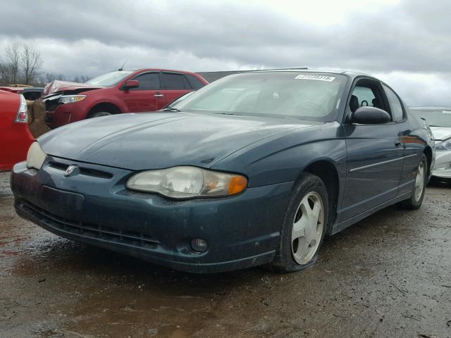 2G1WX12K4Y9302119 - 2000 CHEVROLET MONTE CARL GREEN photo 2