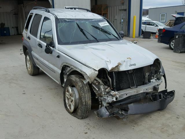 1J4GL48K52W188219 - 2002 JEEP LIBERTY SP SILVER photo 1