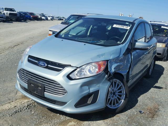 1FADP5AU0EL502563 - 2014 FORD C-MAX SE TEAL photo 2