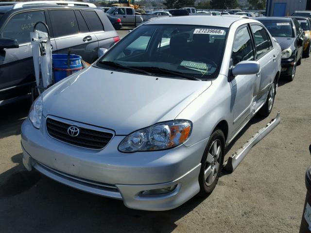 1NXBR32E18Z938677 - 2008 TOYOTA COROLLA CE SILVER photo 2