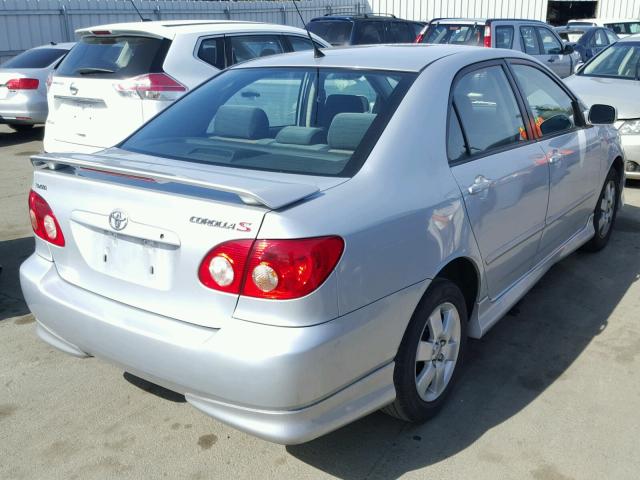 1NXBR32E18Z938677 - 2008 TOYOTA COROLLA CE SILVER photo 4