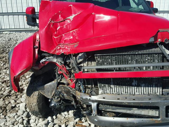 1FTSW21R98ED08508 - 2008 FORD F250 SUPER RED photo 9