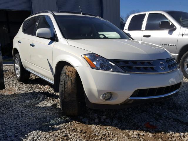 JN8AZ08T56W428830 - 2006 NISSAN MURANO SL WHITE photo 1