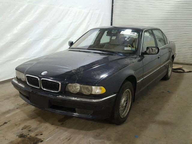 WBAGH83471DP31973 - 2001 BMW 740 IL BLUE photo 2