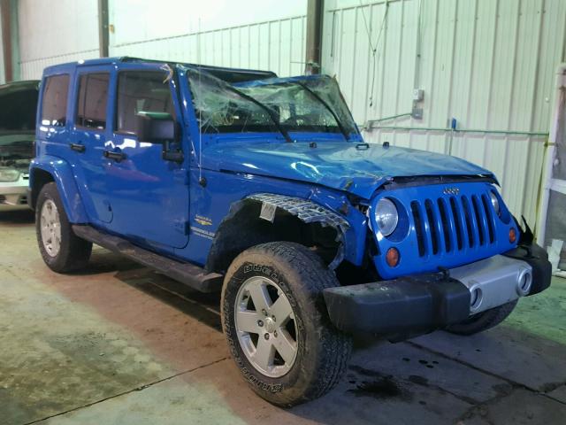 1J4BA5H17BL548640 - 2011 JEEP WRANGLER U BLUE photo 1