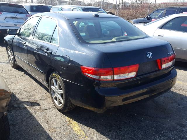 1HGCM66514A096844 - 2004 HONDA ACCORD EX BLACK photo 3