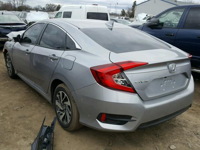 2HGFC2F75HH556489 - 2017 HONDA CIVIC EX ვერცხლისფერი ფოტო 3