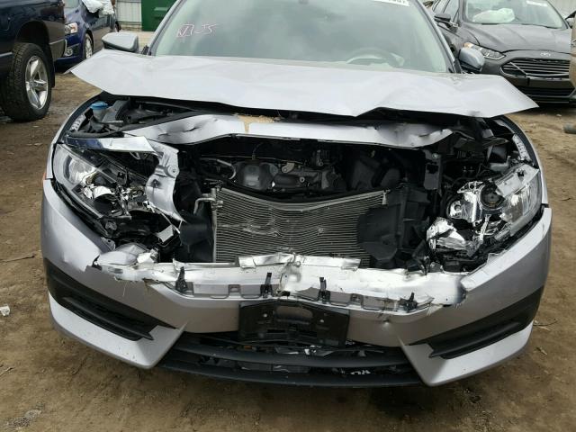 2HGFC2F75HH556489 - 2017 HONDA CIVIC EX ვერცხლისფერი ფოტო 9