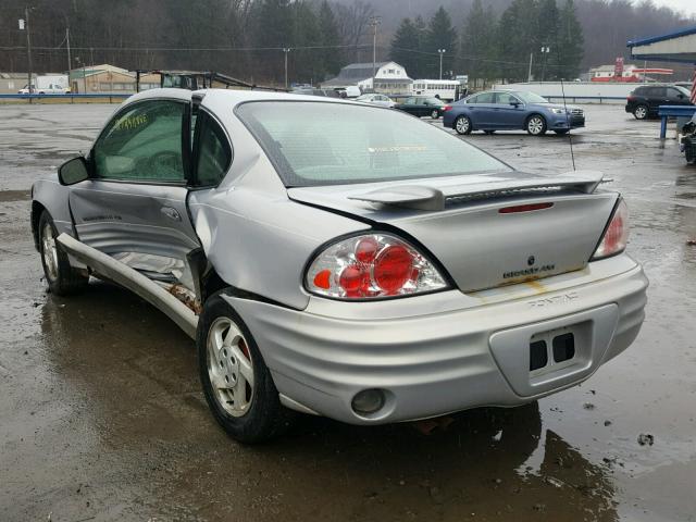 1G2NE12T8XM725759 - 1999 PONTIAC GRAND AM S SILVER photo 3