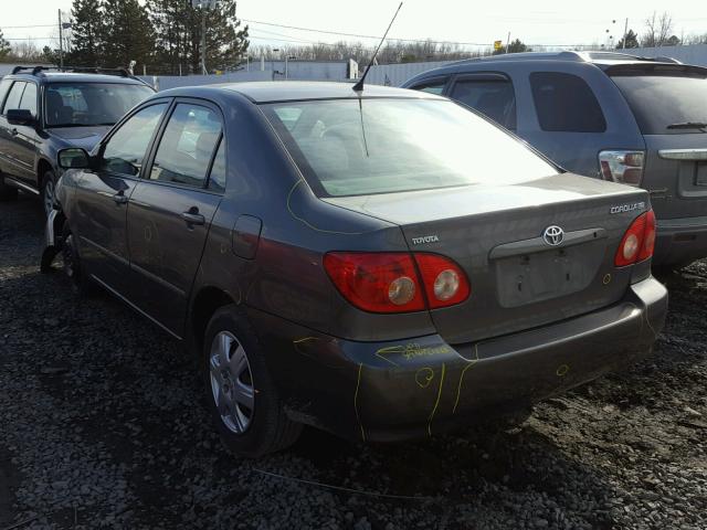 2T1BR32E05C380379 - 2005 TOYOTA COROLLA CE GRAY photo 3