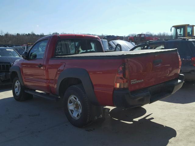 5TFPX4EN0CX010478 - 2012 TOYOTA TACOMA RED photo 3