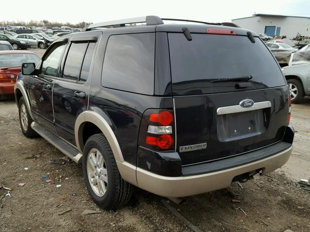 1FMEU74EX7UA49438 - 2007 FORD EXPLORER E BLACK photo 3