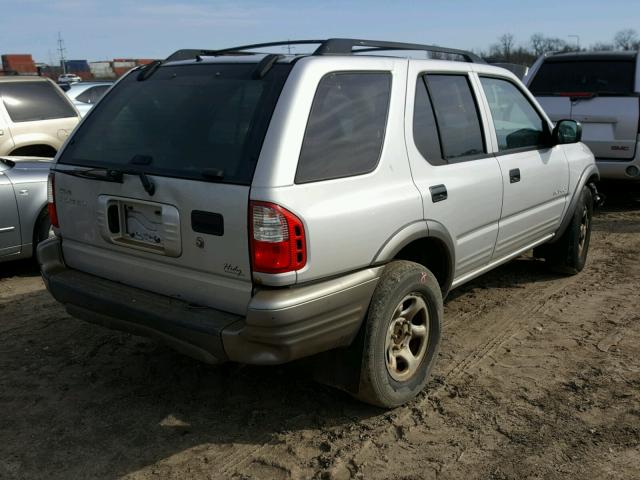 4S2CK58W824325167 - 2002 ISUZU RODEO S GRAY photo 4