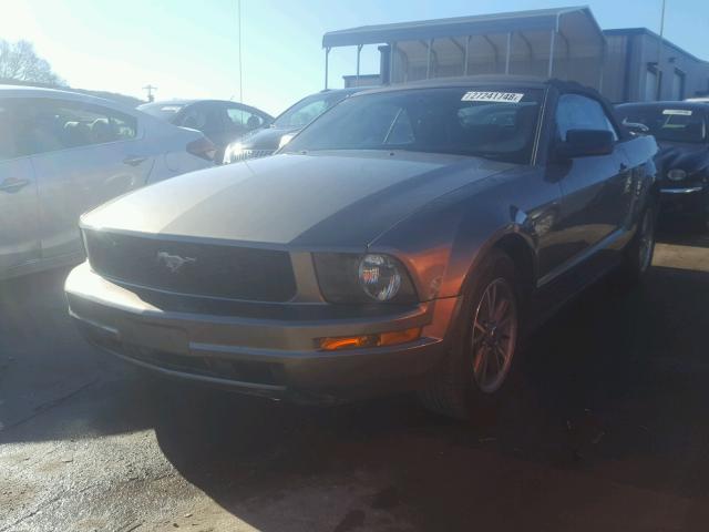 1ZVFT84N555233126 - 2005 FORD MUSTANG GRAY photo 2