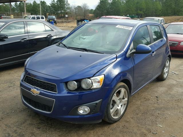 1G1JE6SB8E4227596 - 2014 CHEVROLET SONIC LTZ BLUE photo 2