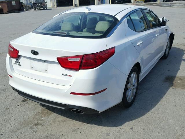 5XXGN4A78EG318683 - 2014 KIA OPTIMA EX WHITE photo 4