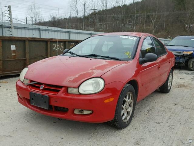 1B3ES56C62D584481 - 2002 DODGE NEON ES RED photo 2