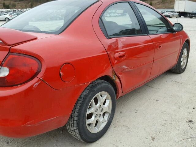 1B3ES56C62D584481 - 2002 DODGE NEON ES RED photo 9