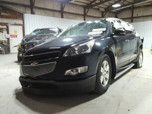 1GNKRJED7CJ110002 - 2012 CHEVROLET TRAVERSE L BLACK photo 2