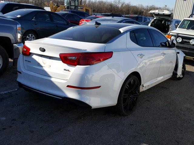 5XXGR4A6XFG371334 - 2015 KIA OPTIMA SX WHITE photo 4