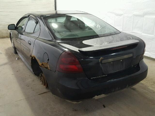 2G2WS522441250436 - 2004 PONTIAC GRAND PRIX BLACK photo 3