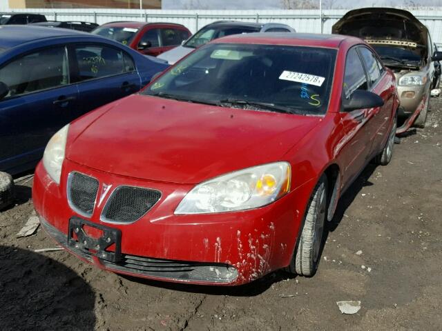 1G2ZG58N674149942 - 2007 PONTIAC G6 BASE RED photo 2