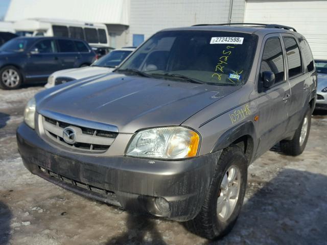 4F2CU09101KM67535 - 2001 MAZDA TRIBUTE LX TAN photo 2