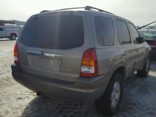 4F2CU09101KM67535 - 2001 MAZDA TRIBUTE LX TAN photo 4