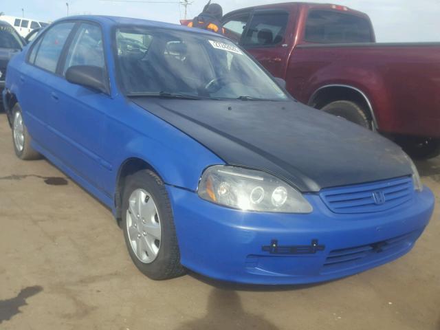 2HGEJ6614YH537114 - 2000 HONDA CIVIC BASE BLUE photo 1
