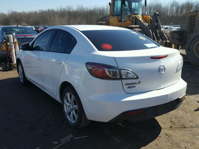 JM1BL1VF8B1374064 - 2011 MAZDA 3 I WHITE photo 3