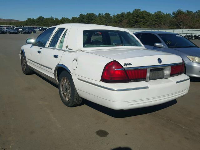 2MEFM74W81X661394 - 2001 MERCURY GRAND MARQ WHITE photo 3