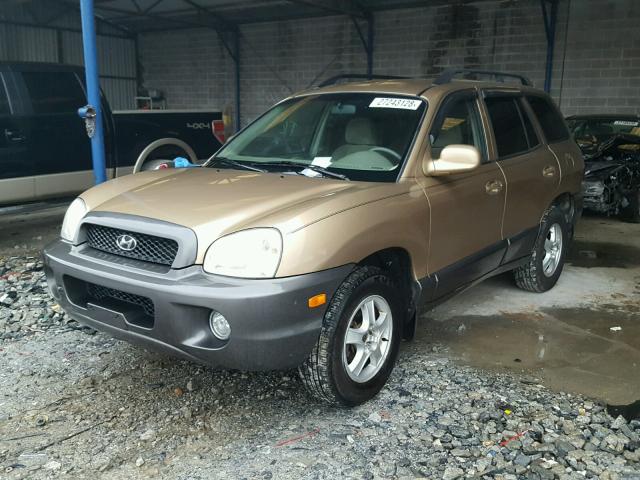 KM8SC13DX2U142464 - 2002 HYUNDAI SANTA FE G GOLD photo 2