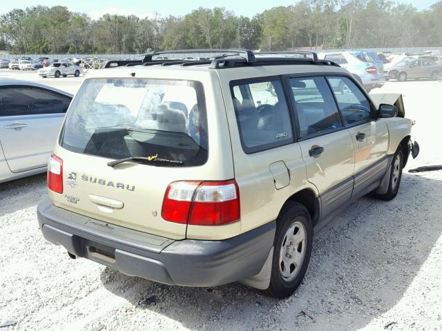 JF1SF63531H707880 - 2001 SUBARU FORESTER L GOLD photo 4